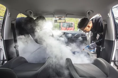 Auto interieur schoonmaken stoomreinigen Rotterdam 