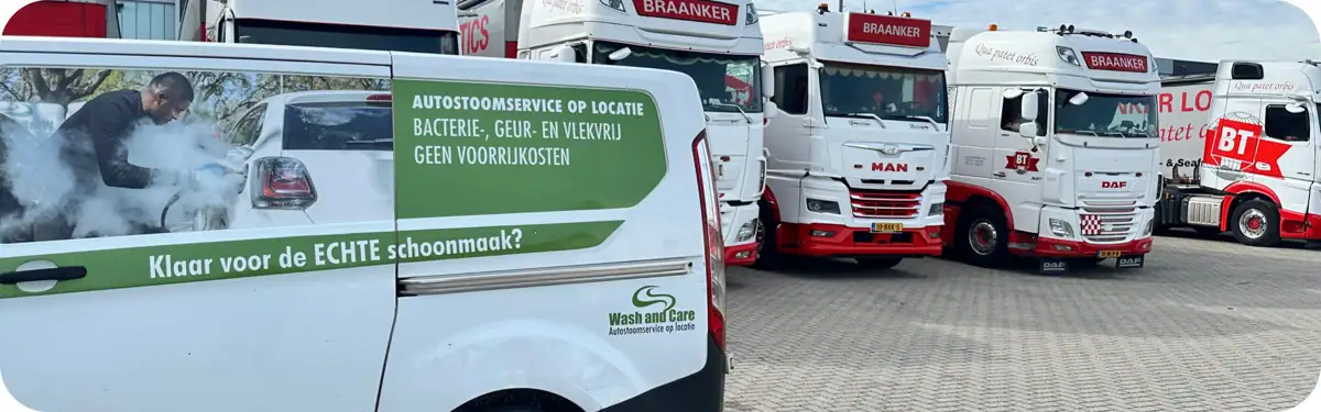 Vrachtwagencabine reinigen op locatie in Ede